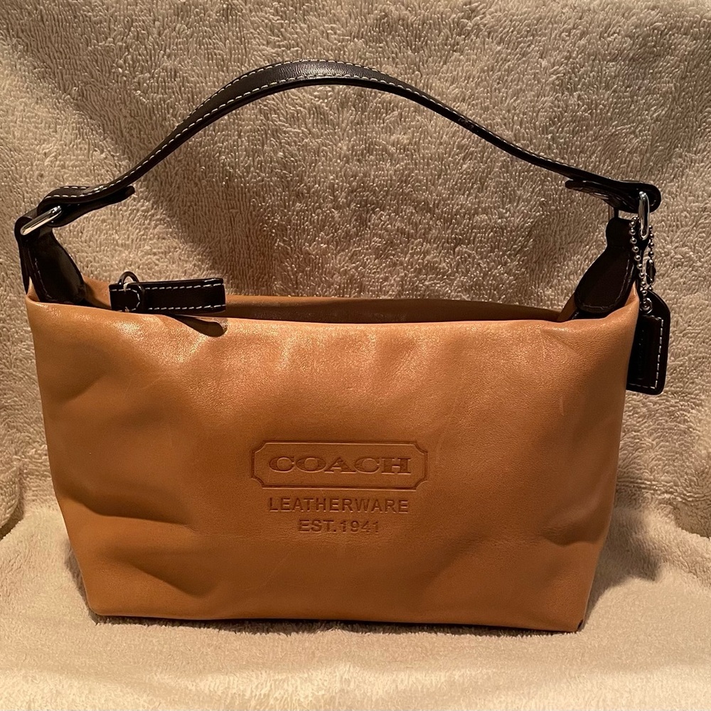 Mini yellow Coach shoulder bag. Never used.